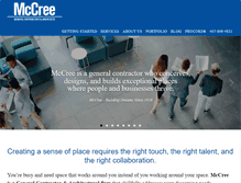 Tablet Screenshot of mccree.com